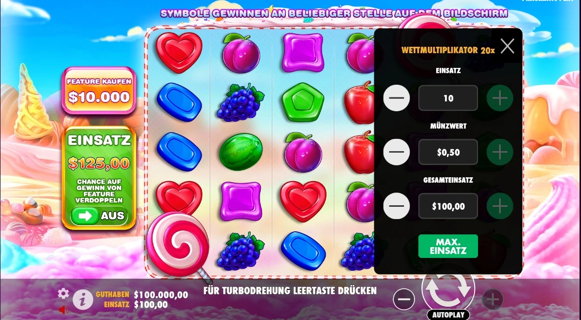 Sweet Bonanza Spielablauf