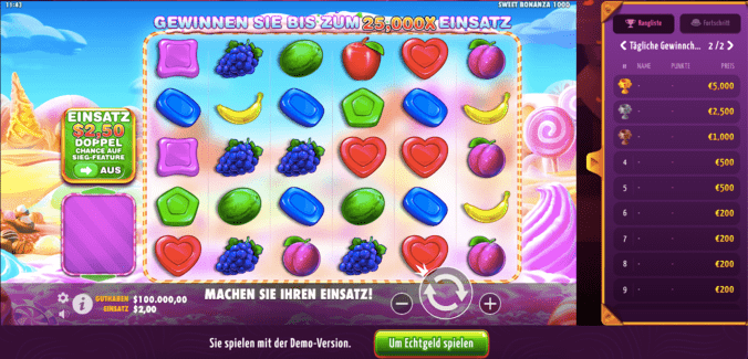 Sweet Bonanza Freispiele