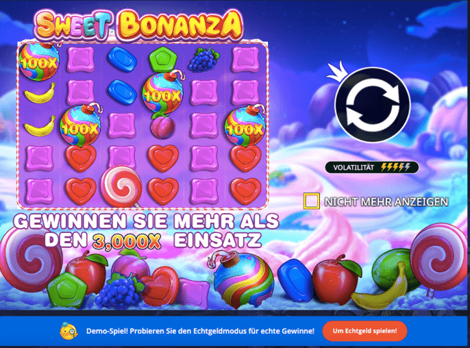Sweet Bonanza Freispiele